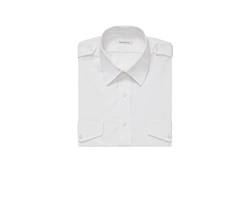 Van Heusen Herren Pilotenkleid Shirt Kurzarm Klassisches Hemd, Weiss/opulenter Garten, 39 cm Hals von Van Heusen