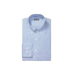 Van Heusen Herren Pinpoint Regular Fit Stripe Button Down Collar Dress Shirt Klassisches Hemd, blau, 18" Hals 36"-37" Ärmel von Van Heusen