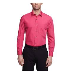 Van Heusen Herren Poplin Fitted Solid Point Collar Dress Shirt Smokinghemd, Desert Rose, 37 cm Hals 81 cm-84 cm Ärmel von Van Heusen