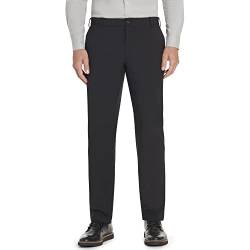 Van Heusen Herren Slim Fit Flex Flat Front Klassische Hose, schwarz, 36W / 34L von Van Heusen