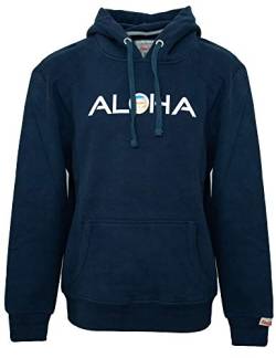 Van One Aloha Retro VW Bulli Kapuzenpullover Herren dunkelblau, M von Van One Classic Cars