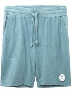 Van One Classic Cars Herren Frottee Short VW Bulli »SURF Club« Stone Blau Weiß (L) von Van One Classic Cars