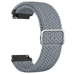 Vancle Geflochtenes Solo-Loop-Armband für Amazfit GTR 4 / GTR 3 Pro / GTR 3 / GTR 2e / GTR 2 / GTR 47 mm Smartwatch, 22 mm Schnellverschluss-Edelstahl-Ersatzarmband für Amazfit Bip 5, Damen und von Vancle