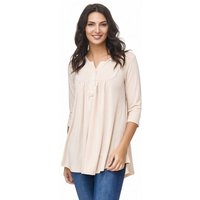 Vanessa & Melissa Blusentop mit Knöpfen Damen Bluse Tunika 3 Varianten V-Ausschnitt, Casual von Vanessa & Melissa