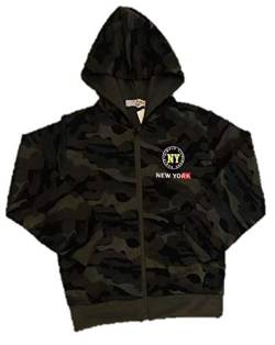 VanessasShop Camouflage Jungen Sweatshirt-Jacke in den Größen 98-164 (140-146) von VanessasShop