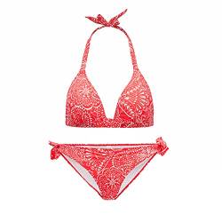 VANEVER Damen Bikini Sets Halfter Triangle Top Bademode Gepolstert Mädchen Badeanzug Sexy Niedrige Taille Strandkleidung Paisley S von Vanever