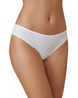 Vanever Damen Slips Baumwolle Cotton Bikini 5er Pack Sexy Soft Unterwäsche Panties Weiß 20 von Vanever