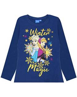 Gefrorene ELSA Und Anna „Winterzauber“ Glitter Langarm-Mädchen-T-Shirt von Vanilla Underground