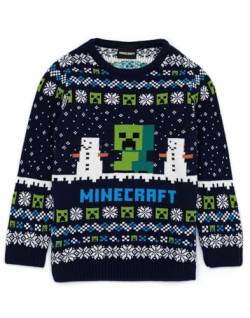 Minecraft Jumper Jungen & Mädchen Creeper Strick Langarm Kinder Weihnachts 13-14 Jahre von Vanilla Underground