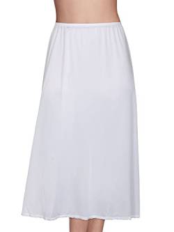 Vanity Fair Damen Antistatisches Nylon Slip für unter Kleidern Halber Schlupf, 81,3 cm Länge – weiß, XX-Large von Vanity Fair
