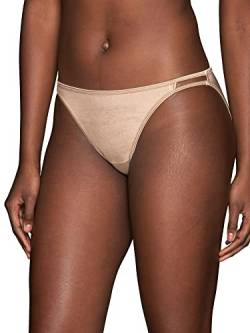 Vanity Fair Damen Illumination String Panty 18108 Unterwäsche im Bikini-Stil, Rosa/Beige, Large von Vanity Fair