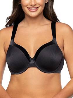 Vanity Fair Damen Illumination Zoned in Support Fullfigure Underwire Bra 76338 BH, schwarz-Midnight Black, 85C von Vanity Fair