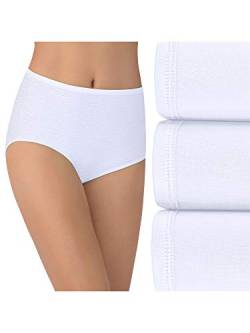 Vanity Fair Women's Illumination Brief Panties (Regular & Plus Size), 3 Pack - Star White, 7 von Vanity Fair