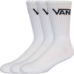 Vans Classic Crew 3er Pack Socken (43, white/black, numeric_43) von Vans