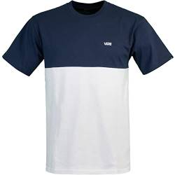 Vans Colorblock T-Shirt Herren (M, White/Navy) von Vans