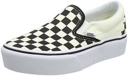 Vans Damen Classic Slip-on Platform Slip On Sneaker, Schwarz (Black and White Checker/White Bww), 36.5 EU von Vans