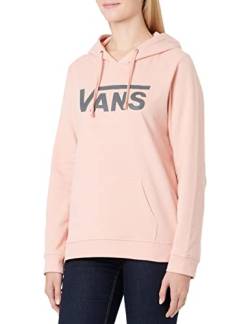 Vans Damen Drop V Logo Hoodie Hooded Sweatshirt, Coral Cloud-Asphalt, XS von Vans