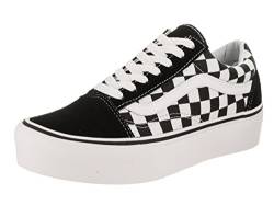 Vans Damen Old Skool Platform (Checkerboard) BLK/TR White-Número-40 Geometric, Black White, 40 EU von Vans