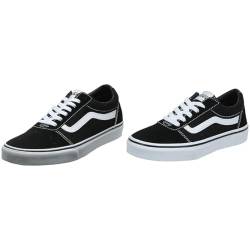 Vans Damen Ward Sneaker, (Suede/Canvas) 36.5 EU Jungen Suede/Canvas Schwarz Suede Canvas Schwarz-Weiss Iju, von Vans