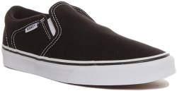 Vans Herren Asher Sneaker, Schwarz Canvas Black White, 42 EU von Vans