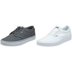 Vans Herren Atwood Sneaker, (Canvas) Pewter/White, 43 EU Damen Ward (Suede/Canvas) 39 von Vans