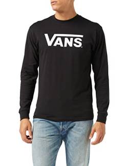 Vans Herren Classic Ls T-Shirt, Schwarz-weiß, L von Vans