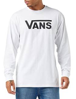 Vans Herren Classic Ls T-Shirt, Weiß-schwarz, XL von Vans