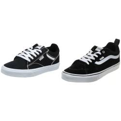 Vans Herren Filmore Suede/Canvas Sneaker, Schwarz (Suede/Canvas), 46 EU Seldan ((Canvas) Black/White 187), von Vans