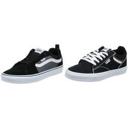 Vans Herren Filmore Suede/Canvas Sneaker, Schwarz ((Suede Canvas) Black/Pewter T2J), 45 EU Doheny e W42, 42 von Vans