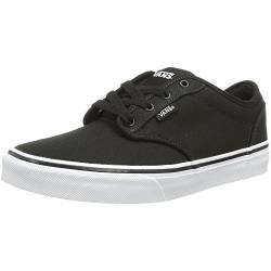 Vans Jungen Atwood Canvas Sneaker, Schwarz Canvas Blk Wht 187, 31.5 EU von Vans