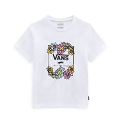 Vans Mädchen Erhöhtes Blumenmuster T Shirt, Weiß, 8-10 Jahre EU von Vans