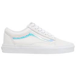 Vans Old Skool Damen Schuhe Mode Sneaker, Weiß Holo/Weiß, 43 EU von Vans