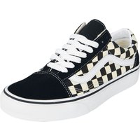 Vans Sneaker - Old Skool Primary Check - EU37 bis EU47 - Größe EU44 - schwarz/weiß von Vans