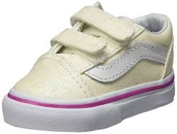 Vans Unisex Baby Old Skool V Sneaker, Weiß (Glitter) von Vans