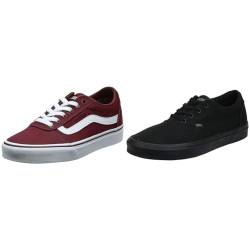 Vans Ward Canvas, Damen Low-Top-Trainer, Rot ((Canvas) Burgundy Olq), 40.5 EU Platform Sneaker, (Canvas) 40 von Vans