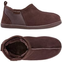 Vanuba DORPER Herren Hausschuh Echtleder Hüttenschuhe/Winter-Hausschuhe/Gefüttert von Vanuba