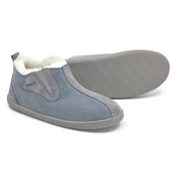 Vanuba Damenschuhe Lammfell Echtleder Wolle Pantoffeln Schlappen Damen Schuhe, grey/weiß, EU 38 38 EU Leder + Harz Grau/Weiß von Vanuba