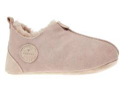 Vanuba - Kinder Hausschuhe Oxford 30 EU, Lammfell Winterschuhe, Baby Schuhe, Junge und Mädchen, Echtleder, Handgefertigt, Warme - Beige von Vanuba