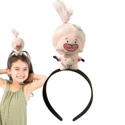 Varatiktok Plüsch-Puppen-Stirnband, Puppen-Haarreif,Haarband aus Plüsch-Cartoon-Puppe - Niedliche Haarreifen für Styling, Make-up, modisches Plüschpuppen-Haarband für Mädchen, Kinder von Varatiktok
