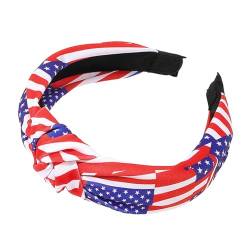 Varatiktok Stirnband mit amerikanischer Flagge, patriotisches Stirnband für Damen - Rutschfester Unabhängigkeitstag-Haarreifen | Weicher Haarschmuck zum Gedenktag, Kopfschmuck mit amerikanischer von Varatiktok