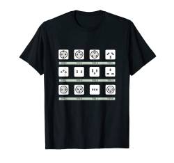Die vielen Arten von elektronischen Steckdosen T-Shirt von VarieTees