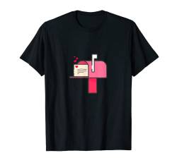 Liebesbrief in rosa Briefkasten T-Shirt von VarieTees