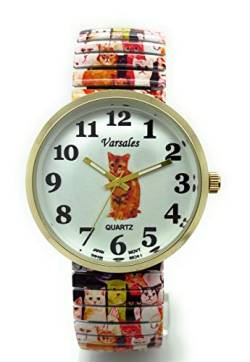Varsales Damen-Armbanduhr, elegant, elastisch, Analog, Quarz, Mode, Cat 17 von Varsales