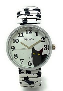 Varsales Damen-Armbanduhr, elegant, elastisch, Analog, Quarz, Mode, Cat 18 von Varsales