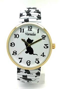 Varsales Damen-Armbanduhr, elegant, elastisch, Analog, Quarz, Mode, Cat 9 von Varsales