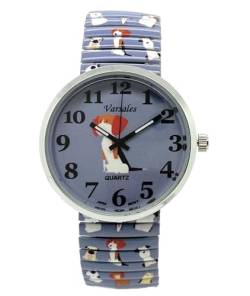 Varsales Damen-Armbanduhr, elegant, elastisch, analog, Quarz, modisch, mit Tiermotiv, Stil 2 von Varsales