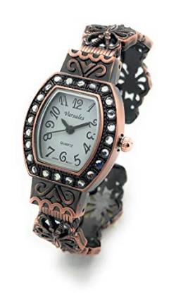 Varsales Damen-Armbanduhr, modisch, antik, elegant, Metall Kupfer von Varsales