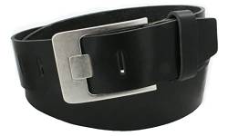 Vascavi Ledergürtel, 4,5 cm breit, Echtes Leder, Unisex Gürtel für Damen und Herren, MADE IN GERMANY, AM61-VL-Schwarz-100 von Vascavi