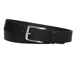 Vascavi Ledergürtel echt Leder, 3 cm breit und ca. 0.25 cm stark, Gürtel, Anzugsgürtel, Hüftgürtel, Jeansgürtel, Made in Germany (85 cm Gesamtlänge 95 cm, Schwarz) von Vascavi