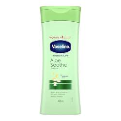 3 x Vaseline Intensivpflege Body Lotion - Aloe Soothe - mildert trockene, rissige Haut - 400 ml von Vaseline